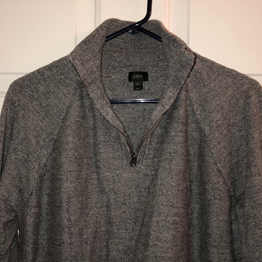 J. Crew Qtr Zip Fleece Sweatshirt